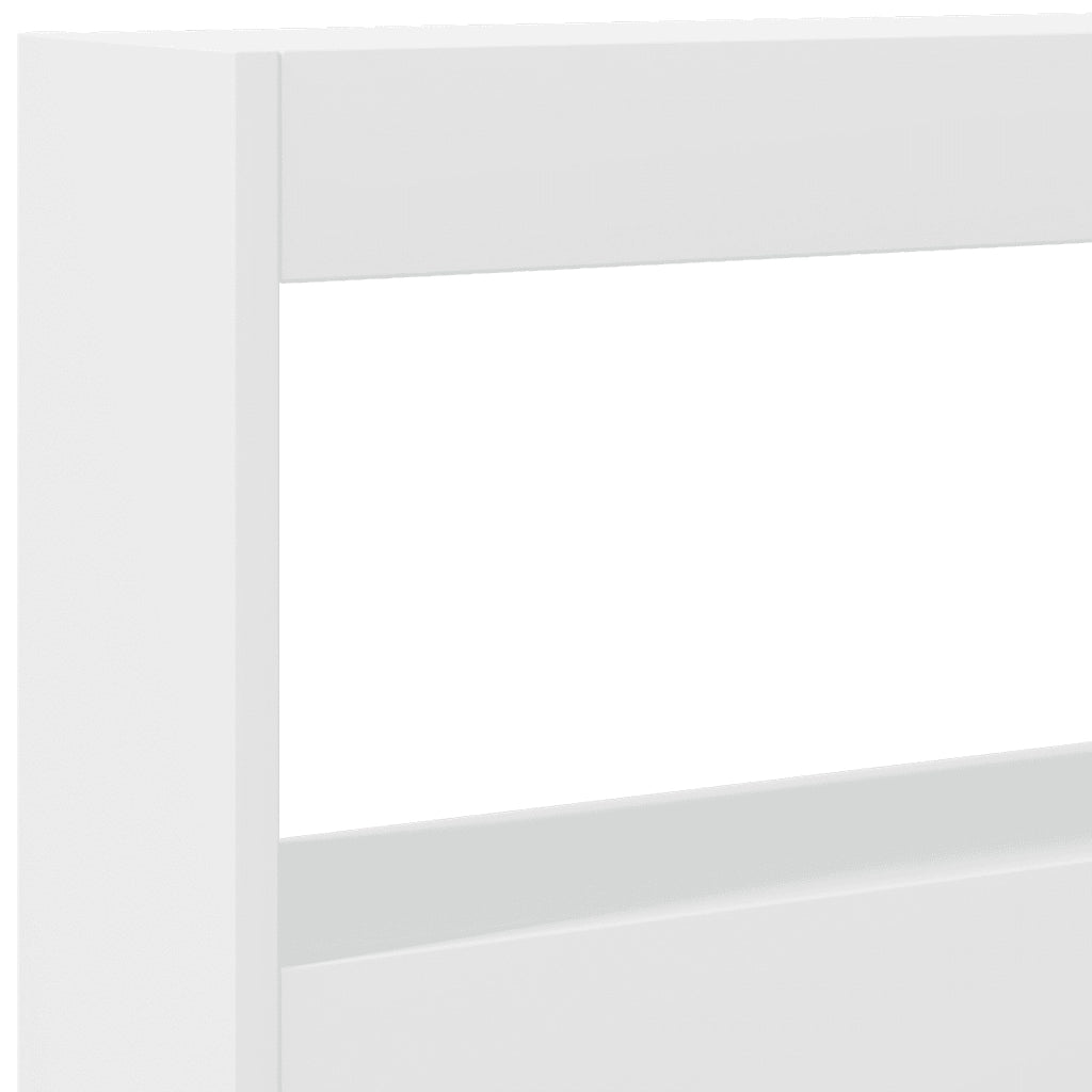 Testiera | Testata con Contenitore a LED Bianca 180x17x102 cm