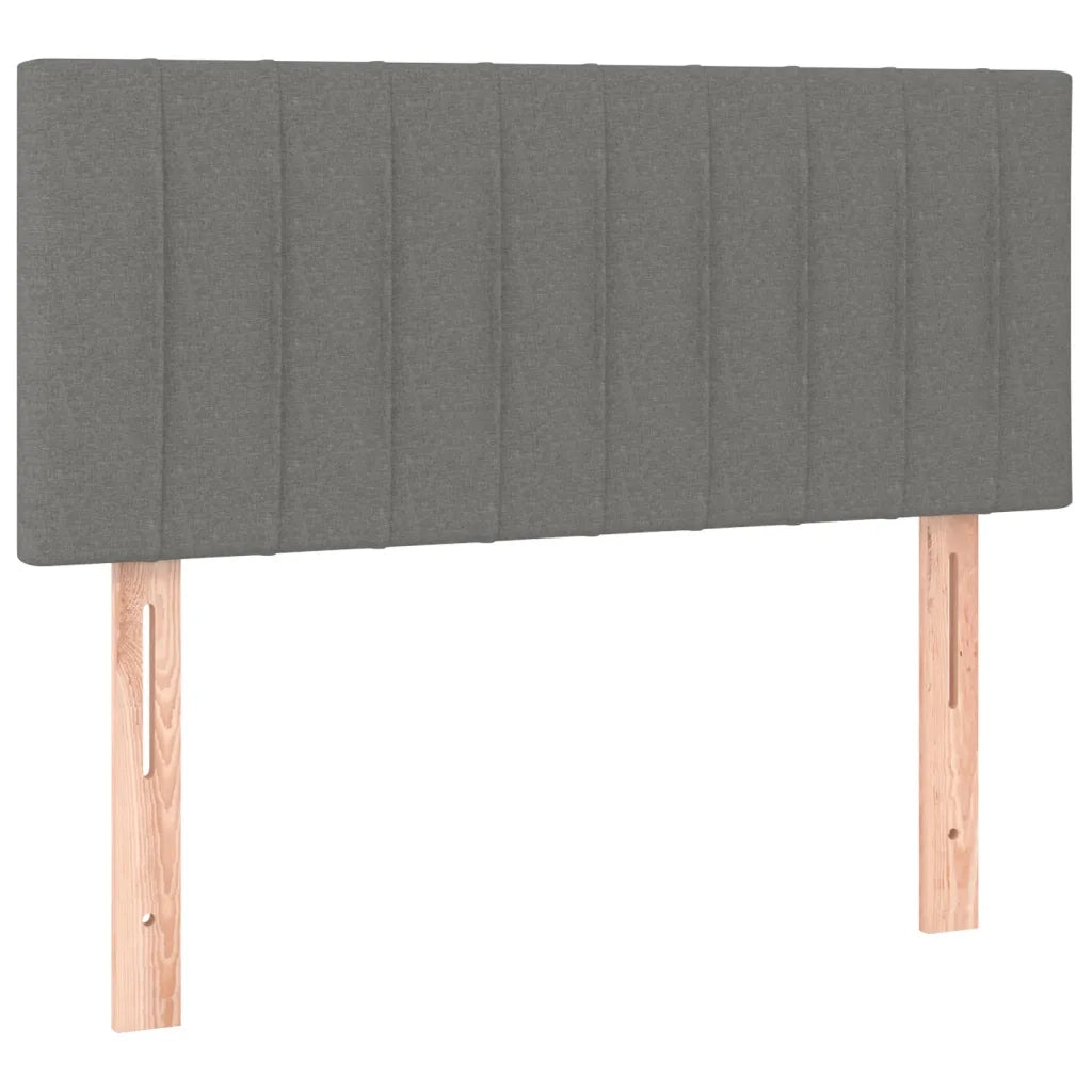 Testiera Grigio Scuro 100x5x78/88 cm in Tessuto 346229