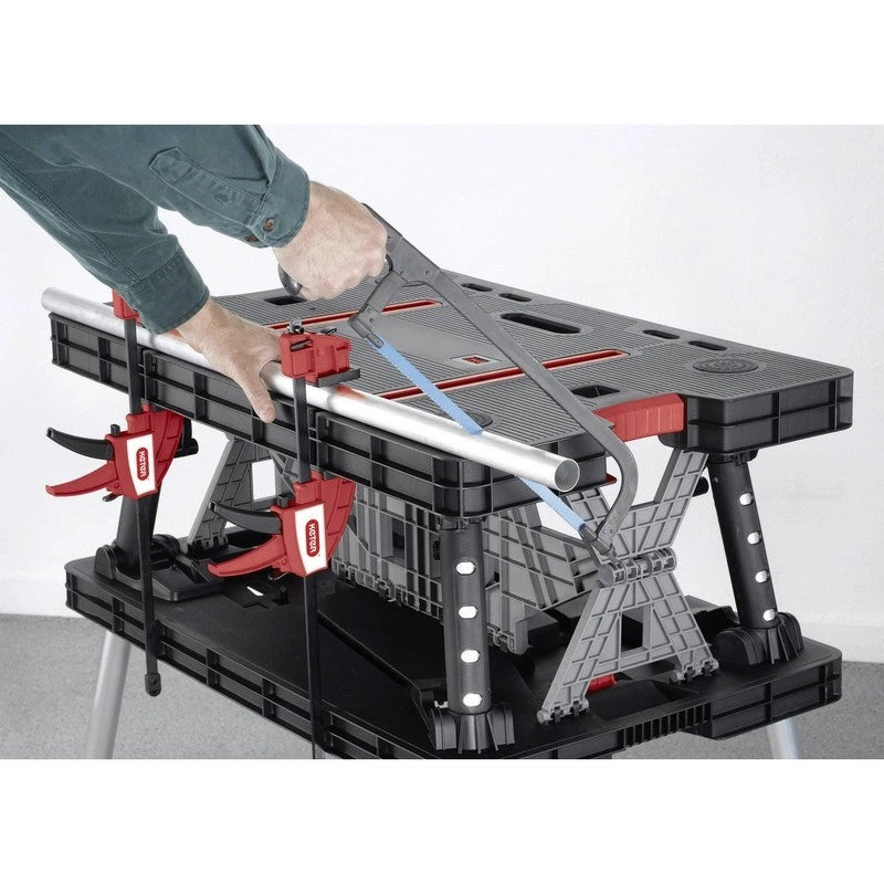 Banco da lavoro Keter pieghevole cm 85x55x75,5 h