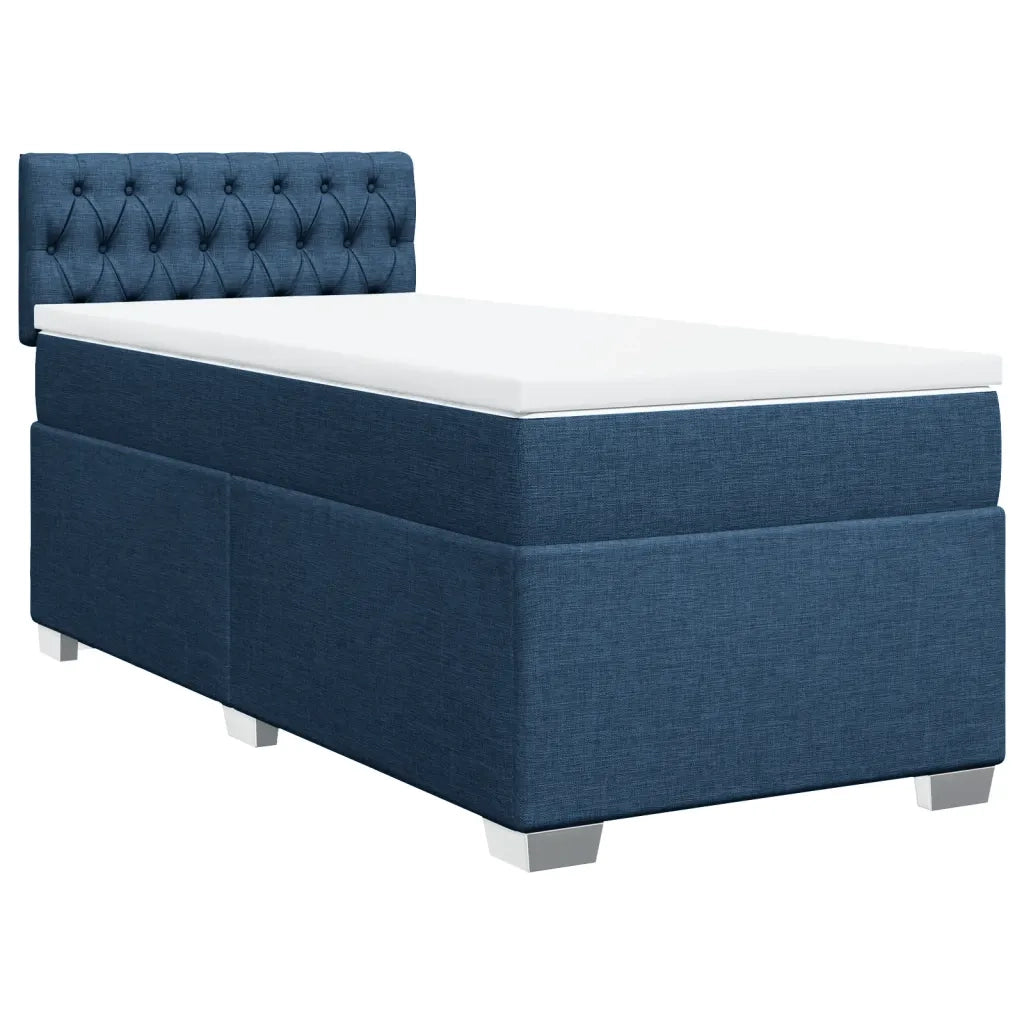 Giroletto a Molle con Materasso Blu 100x200 cm in Tessuto 3288112