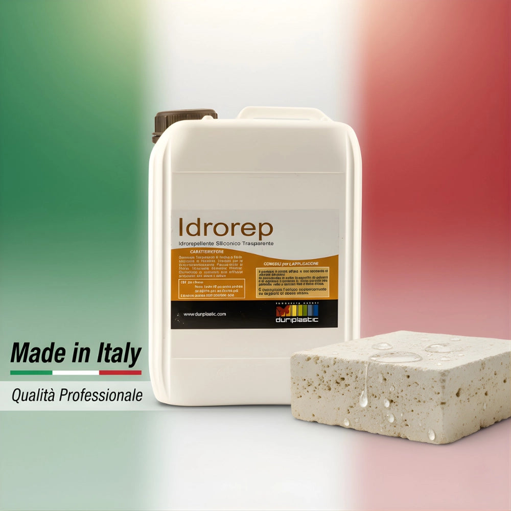 Idrorepellente siliconico trasparente per superfici in pietra e fibrocemento *** formato 5 lt, confezione 1