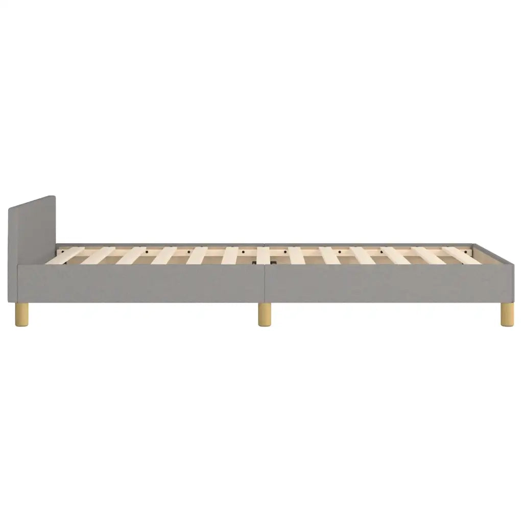 Giroletto senza Materasso-Struttura Letto Grigio Chiaro 100x200 cm Tessuto 761003