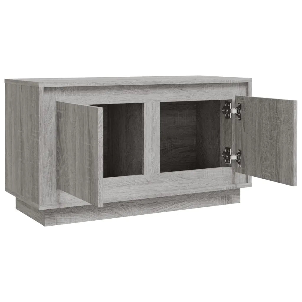 Mobile Porta TV-Mobile per TV-Credenza TV Grigio Sonoma 80x35x45 cm in Legno Multistrato 255193