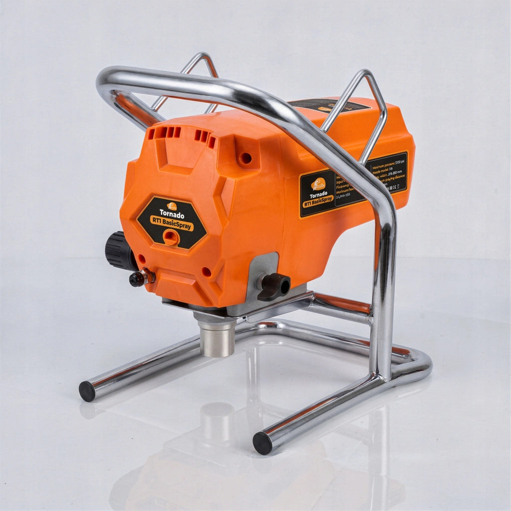 Pompa Airless Rosfix Tornado RT1 BasicSpray – 950W 3300 PSI | Ugello 517, 2L/min | Verniciatura Pareti e Soffitti