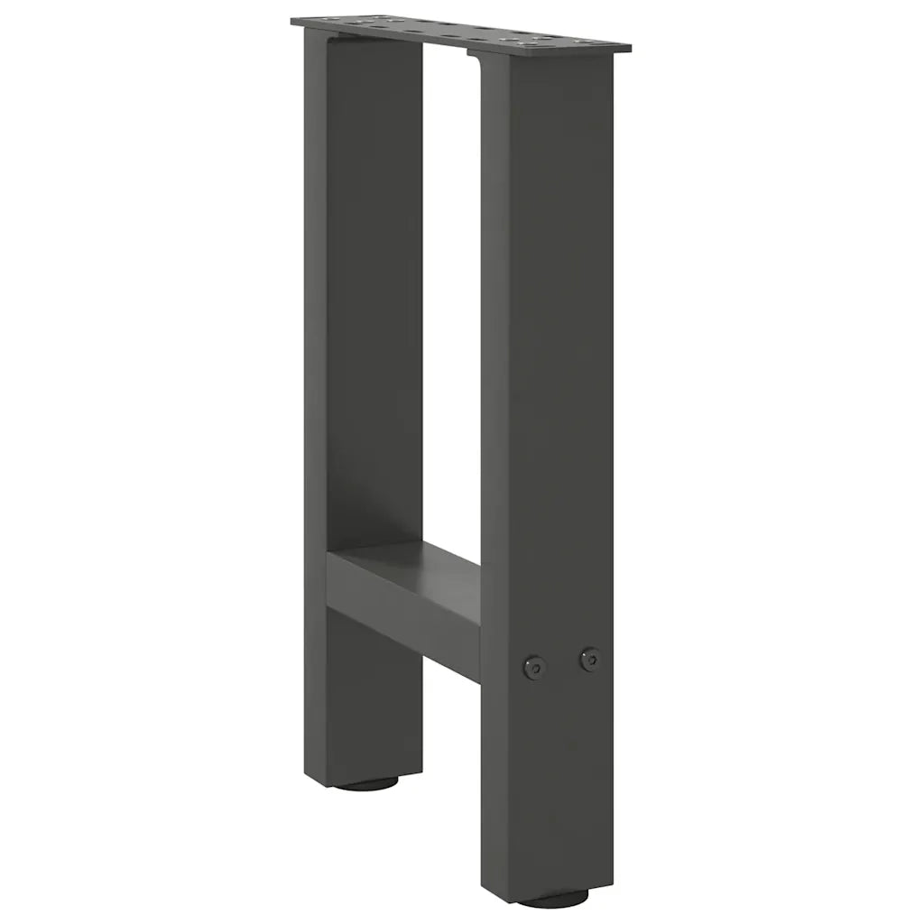 Gambe per Tavolino da Caffè Antracite 2 pz 38x(42-43) cm Acciaio 4013278