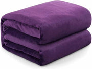 Coperta di velluto per divano letto 130 x 150 cm viola