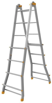 Scala Scaletto Multiuso Pratic in Acciaio 5 + 5 Gradini Colombo