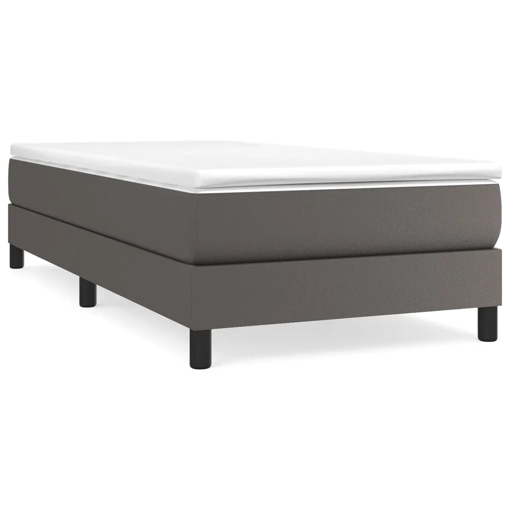 Struttura Letto a Rete a Molle Grigio 90x190 cm in Similpelle 3120674