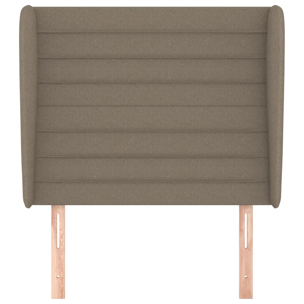 Testiera | Testata ad Orecchio Tortora 93x23x118/128 cm in Tessuto