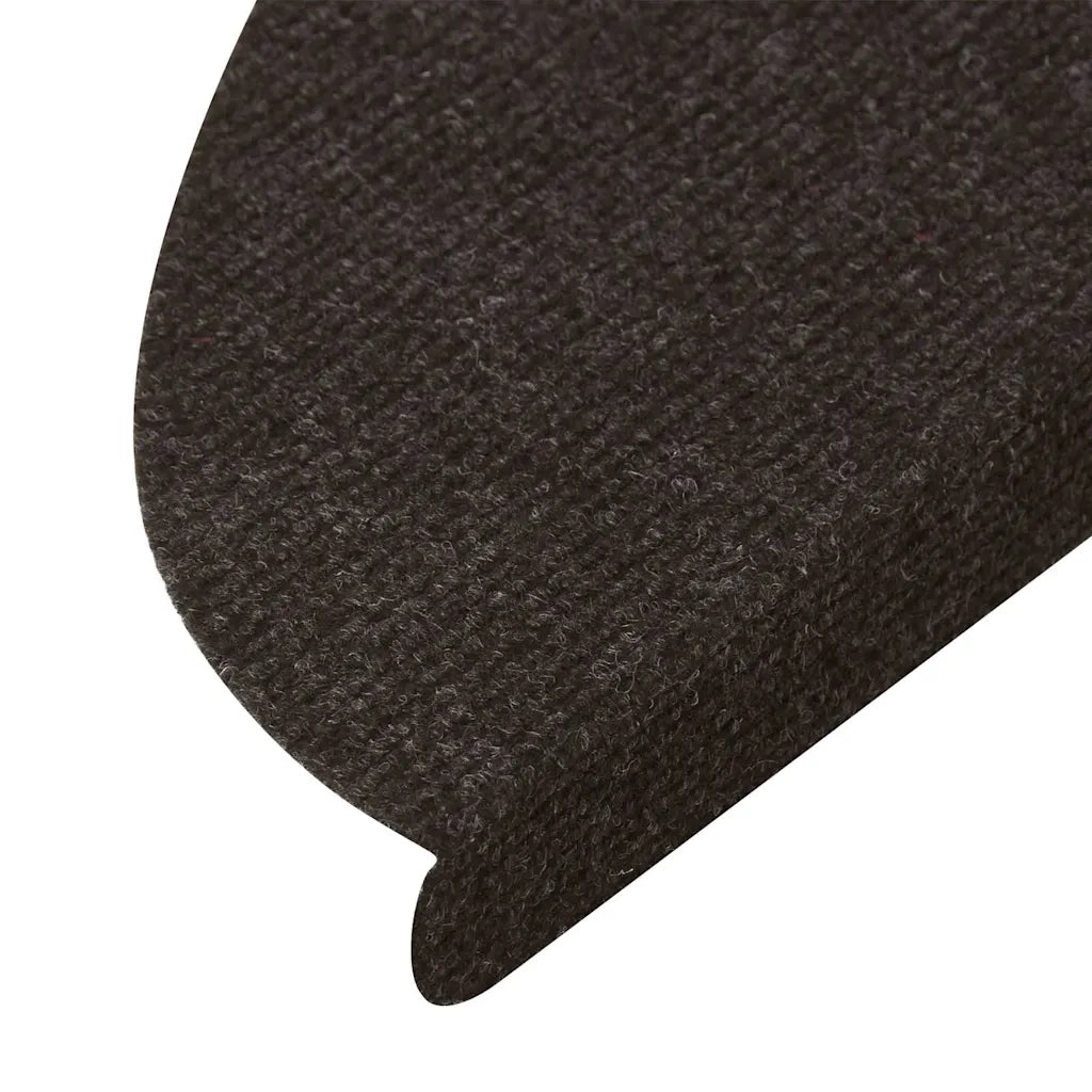 Tappetini Autoadesivi per Scale 10 pz | Gradini per Scale Neri 56x17x3 cm