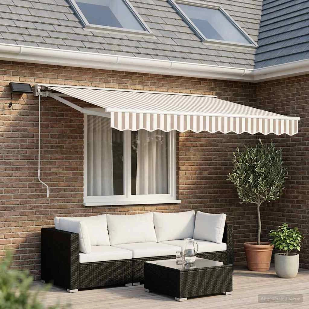 Cornice per Tenda Manuale con LED 3,5 x 2,5 m 3426000