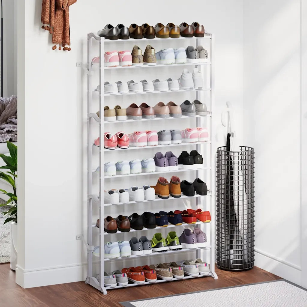 Scarpiera-Scaffale per scarpe Portascarpe con 10 Scaffali