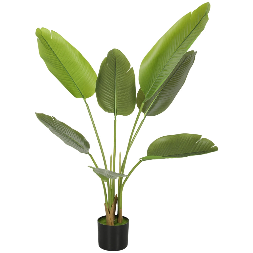Pianta Artificiale Uccello del Paradiso con Vaso Interni ¨C zephmum ¨C Verde 109 cm