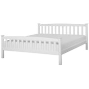 Letto matrimoniale in legno di pino bianco 180 x 200 cm Super King Size a doghe
