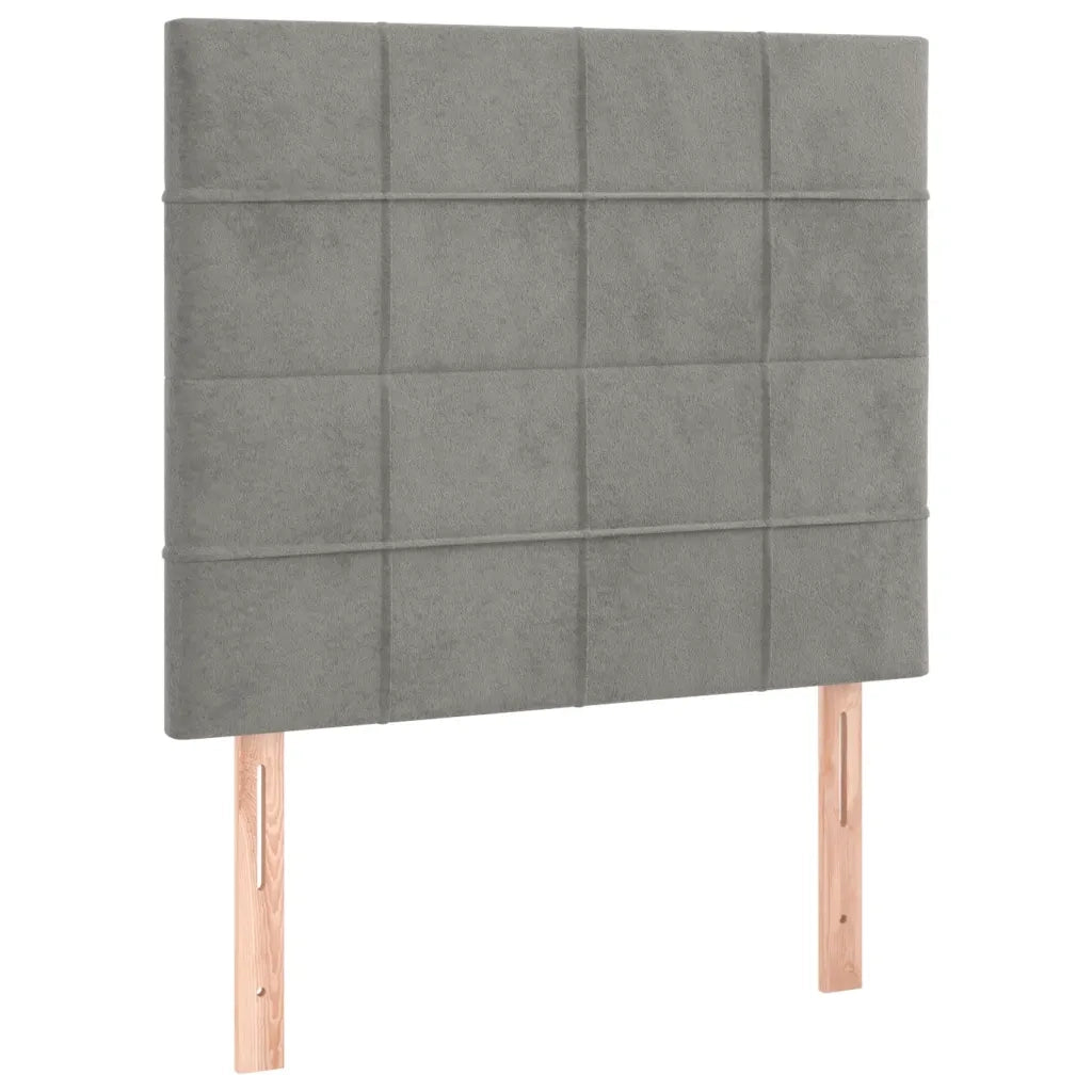 Giroletto senza Materasso Grigio Chiaro 100x200 cm Velluto 3125739