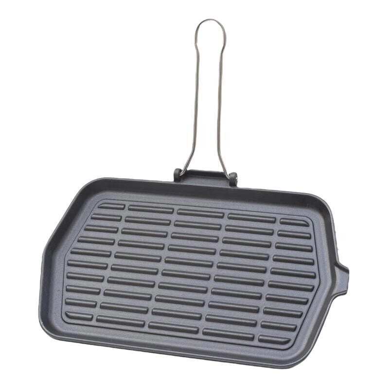 BISTECCHIERA DIETELLA IN GHISA INOSSIDABILE 23 X 36 CM PER FORNELLI A GAS, ELETTRICI E PIASTRE A INDUZIONE
