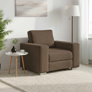 Poltrona Sofa Marrone 100 cm Tessuto 4105211