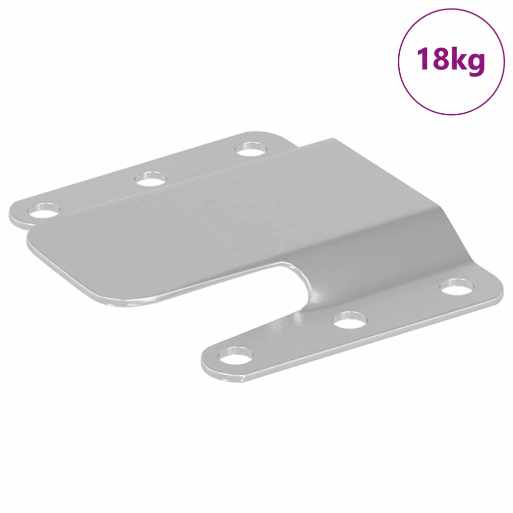 Staffa di Montaggio Flush 419 pz Argento 75 x 66 x 1,4 mm CFW4705215