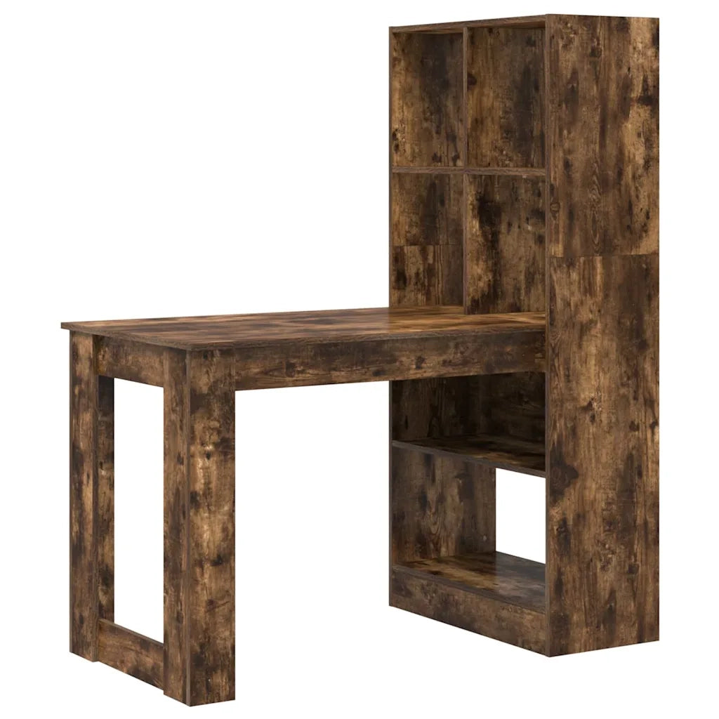 Scrivania | Tavolo da Ufficio Rovere fum¨¦ 122 x 67 x 145 cm Legno multistrato