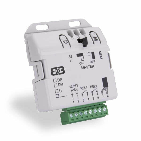RICEVITORE ROLLING CODE 240 UTENTI + BOX INTERNO 2H B&B DR F03-RX2-433DR240M