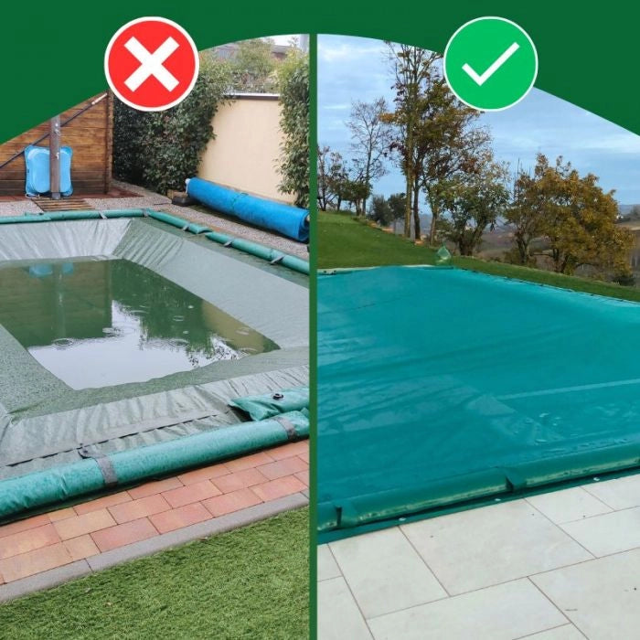 Salsicciotto Ad Aria Polartex® Airtube 0,6 Mm Per Coperture Invernali - Da 14,50 Mt  Piatto 1 Mt Dimensione piscina: 5.50 m
