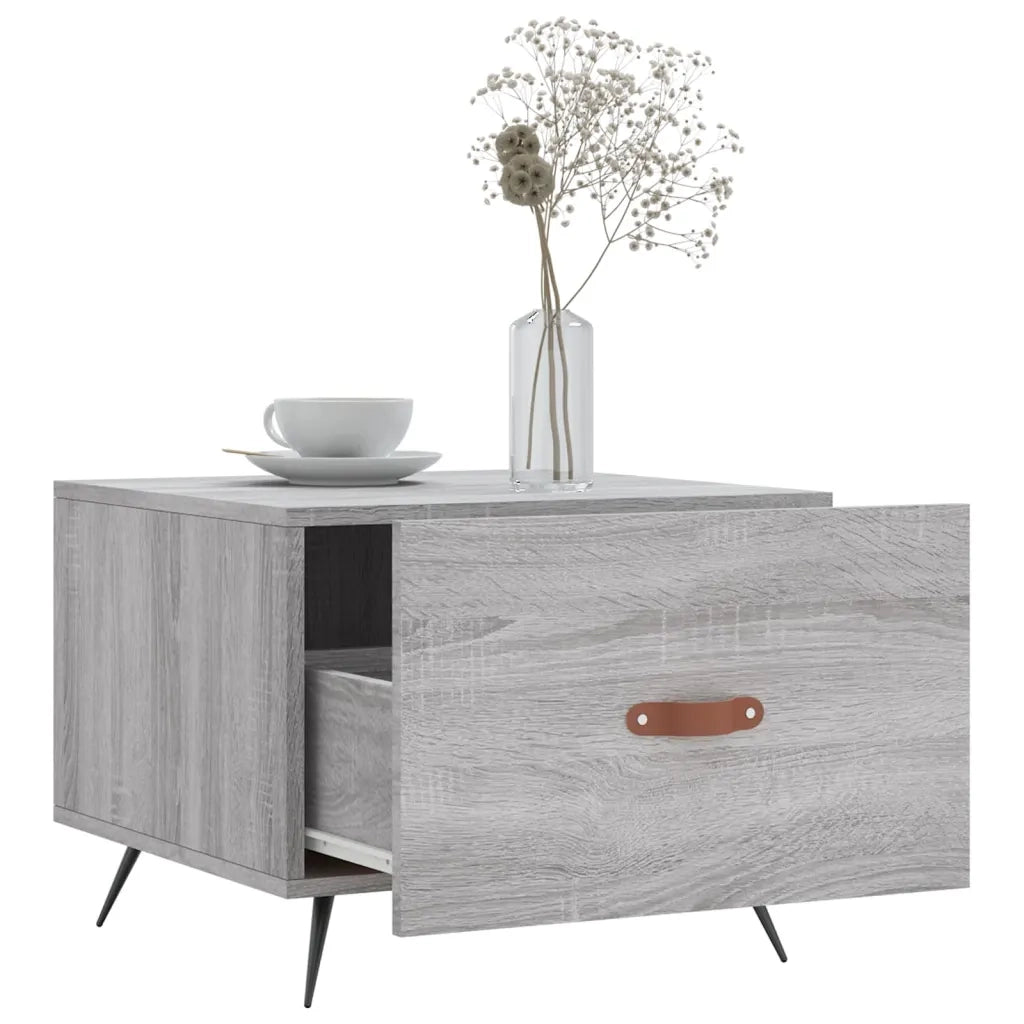 Tavolini Salotto 2pz Grigio Sonoma 50x50x40cm Legno Multistrato 829345