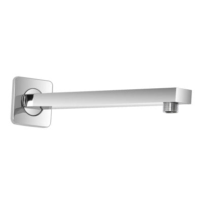 Kit doccia braccio 25 cm e soffione rettangolare 25x15 cm cromato lucido