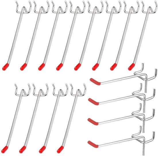 Set di chiodi perforanti - 30 pezzi - chiodi metallici - adatti per pannelli perforanti - 2,5 x 5 cm / 2,5 x 10 cm - facile da utilizzare