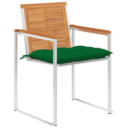 Sedie da Giardino con Cuscini 6 pz in Legno Massello di Acacia 3078517