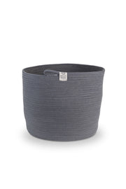 Cheonda - Cesto cilindrico prodotto a mano Plam 40cm Colore: Grigio