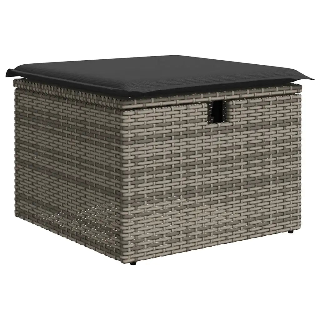 Set Divano da Giardino 8 pz con Cuscini Grigio in Polyrattan 3327790
