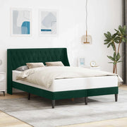 Struttura del letto-Giroletto Verde Scuro 140 x 200 cm Velluto 519091