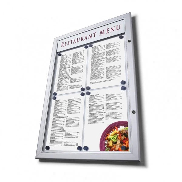 Bacheca per esterni porta Menu personalizzabile - 1xA4
