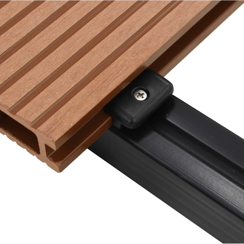 Pavimento da Deck 24 pcs Marrone WPC 3444720