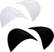 2 Paia - Supporto - 16*9*1.5cm - Nero e bianco - Supporto imbottito - Supporti imbottiti - Rivestimento a schiuma - Supporti spalline - Cinturino - morbidi con rivestimento a schiuma - Riciclabile - Per ricamo su abiti di stile blazer