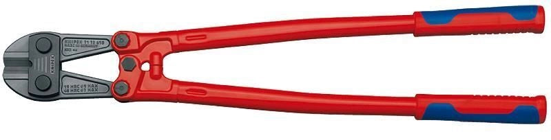 KNIPEX 71 72 610 Tagliabulloni con Impugnature Multicomponente Lunghezza 610 mm Durezza Taglienti 62 HRC Regolazione 12 Posizioni Testa Sostituibile colore Grigio