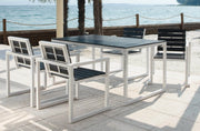 Set da Giardino Tavolo e 4 Sedie in Alluminio Ranieri Quick