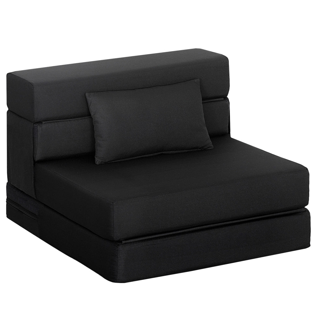 Poltrona letto pieghevole 1 posto ¨C zephmum ¨C nero