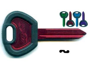CHIAVI SIMPLEX PER AUTO CITROEN PEUGEOT SX6U4- - SX6U4 ultralite rosse - 5 pezzi SILCA