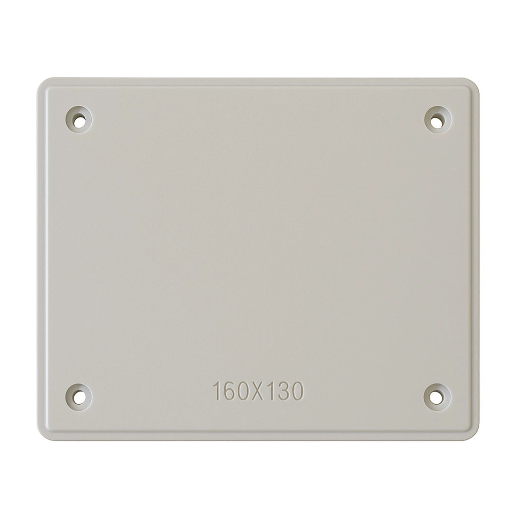 Coperchio per cassette di derivazione da incasso, 160x130 mm, ideale per protezione e copertura di impianti elettrici, PT05