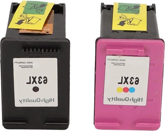 Kit di Inchiostri Ricambiabili + Inchiostro Ricambiabile Nero - OfficeJet 3830 3831 3832 3833 3845 4650 4652 4655 4656 6574 6585 - 2 Pack