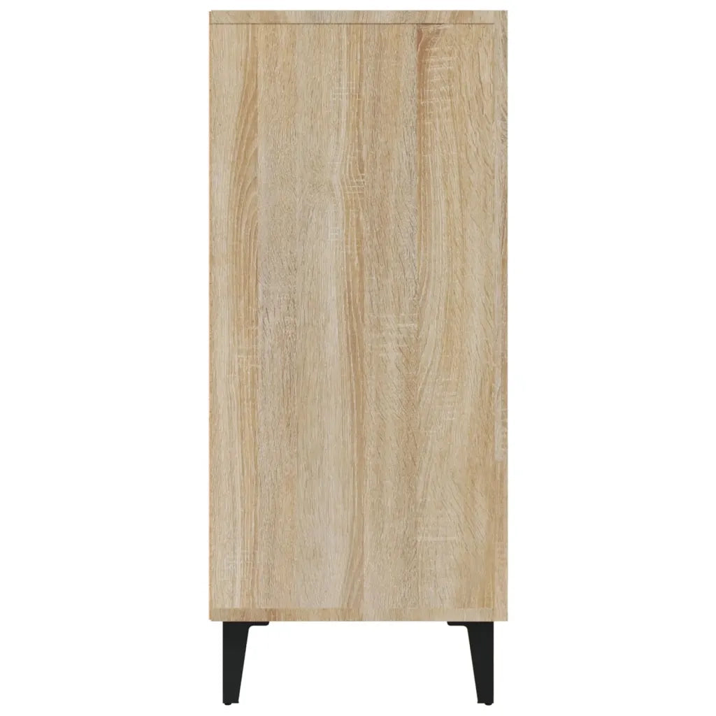 Credenza | Madia | Buffet da pranzo | Armadio da pranzo Rovere Sonoma 90x34x80 cm in Legno Multistrato