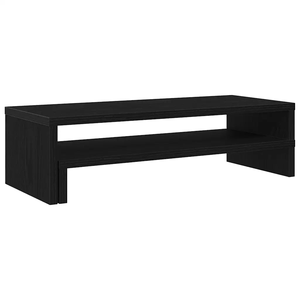 Supporto per Monitor Rovere Nero 54x22x15 cm in Truciolato 868089