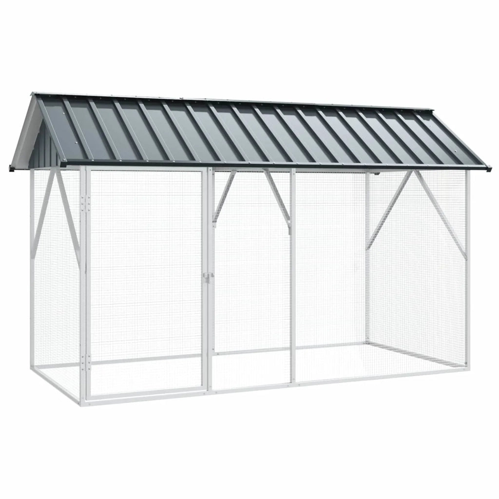 Gabbia per uccelli Antracite 227 x 112 x 141 cm Acciaio zincato 4100924