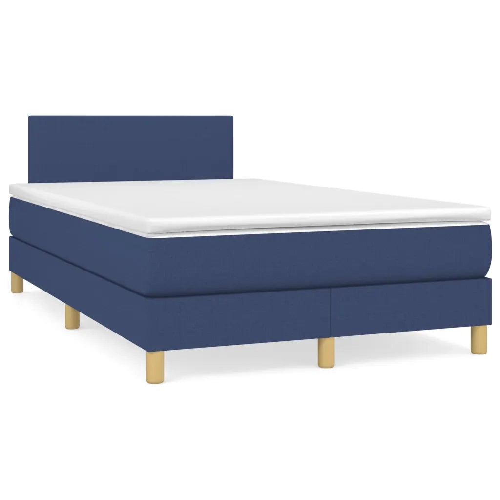 Giroletto a Molle con Materasso Blu 120x200 cm in Tessuto 3140447