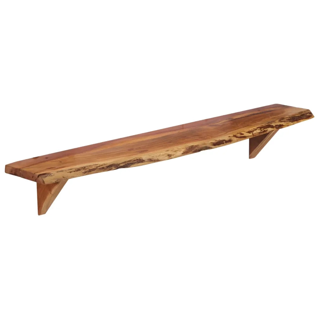 Mensole da Parete 2 pz 110x20x18 cm in Legno Massello di Acacia 337824