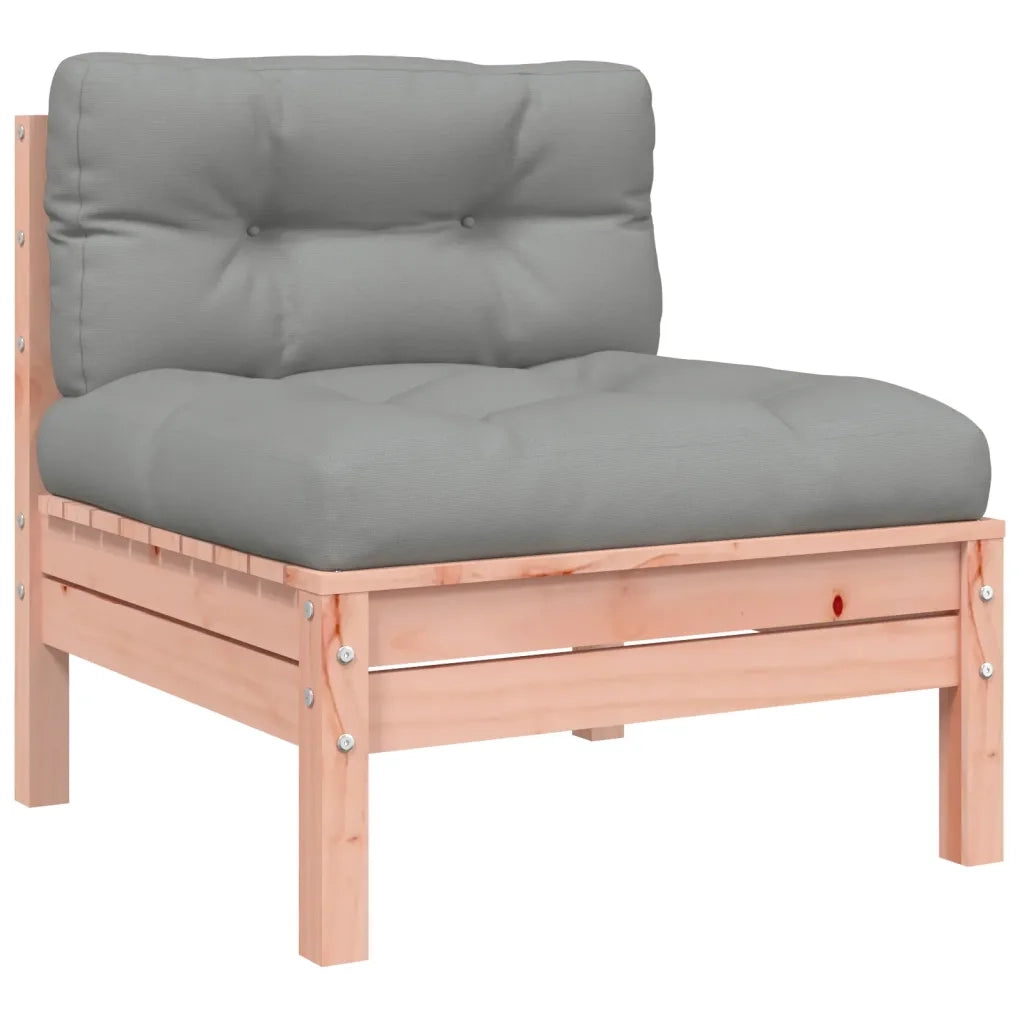 Set Divani Giardino 9 pz Cuscini Legno Massello Abete Douglas