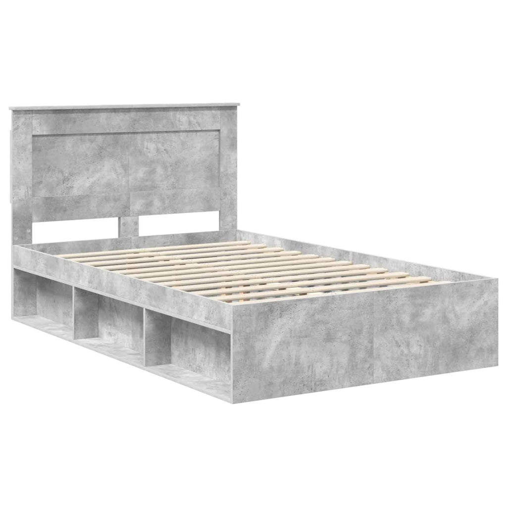 Struttura del letto-Giroletto-Rete del Letto Calcestruzzo 120 x 190 cm Pino massello 655372