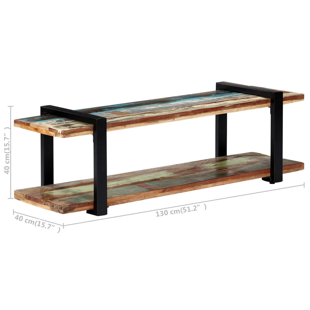 Mobile TV | Armadietto TV | Mobile Porta TV 130x40x40 cm in Legno Massello di Recupero