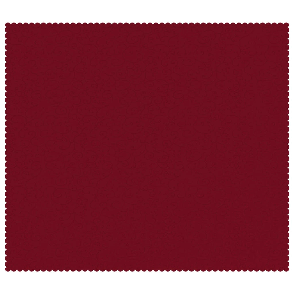 Tovaglia da Tavolo Rettangolare Rosso Vino 110 x 140 cm 42040071